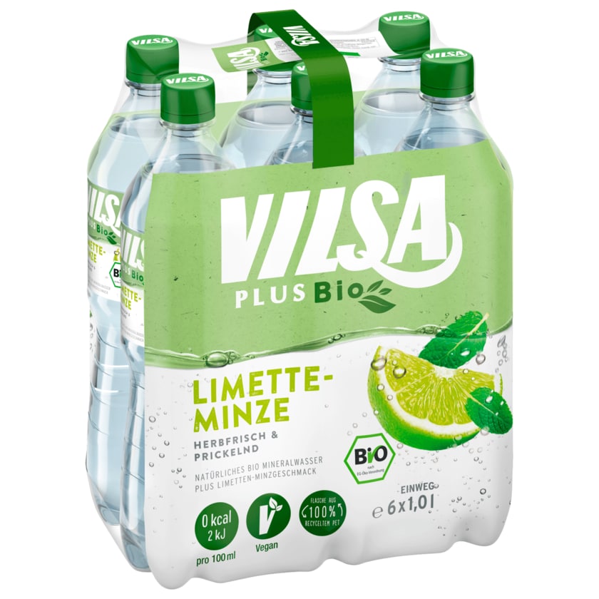 Vilsa Bio Limette Minze 6x1l